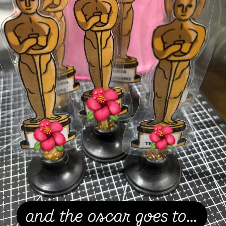 Oscars statues for my 2nd grade students after their amazing performance to the song "Ain't no mountain high enough"